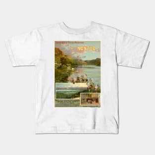 Nantua France Vintage Railroad Poster 1904 Kids T-Shirt